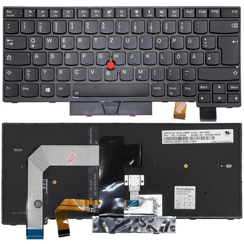 German keyboard with - , lighting